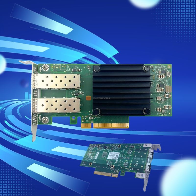 بطاقة الشبكة MCX512A-ACAT CONNECTX-5 EN 25GBE ثنائي المنفذ SFP28 PCIE3.0 X8