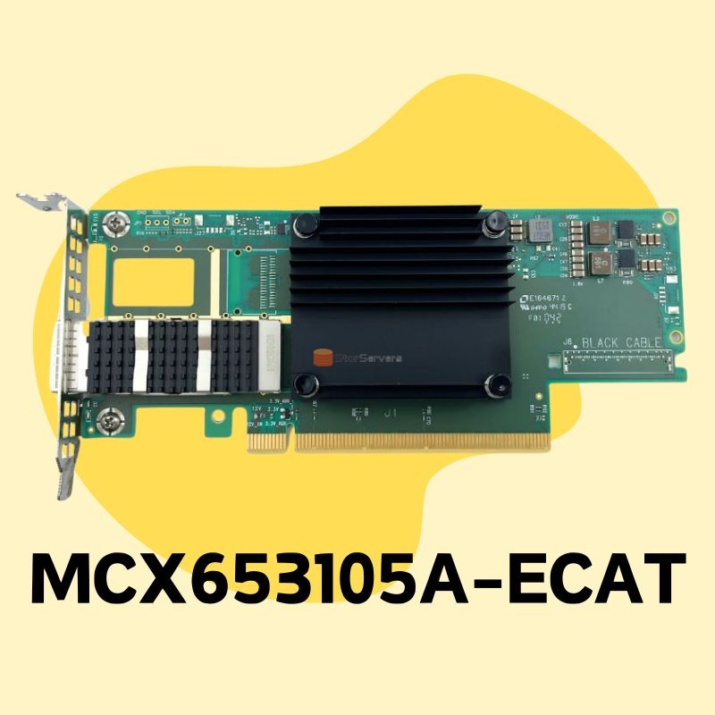 مهايئ الشبكة الأصلي MCX653105A-ECAT 100 جيجابت QSFP56 متوفر في المخزون