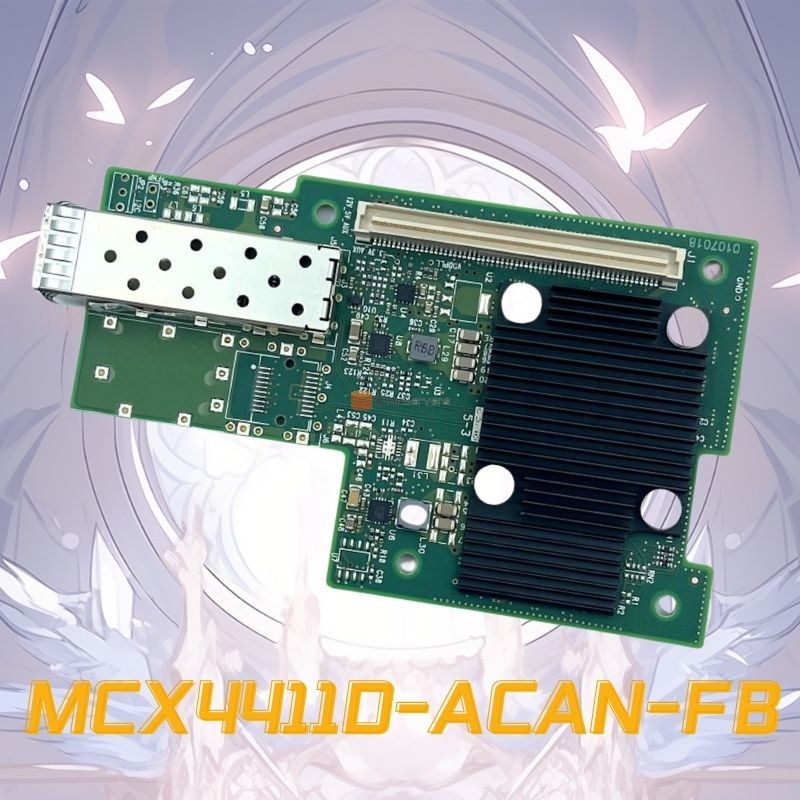 بطاقة محول الشبكة MCX4411D-ACAN-FB OCP 2.0 PCIe 3.0 x8 1 منفذ 25G SFP28 متوفر في المخزون