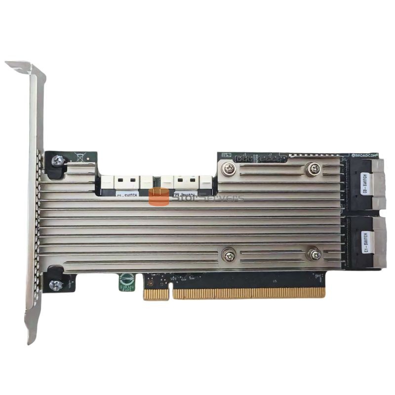 SAS SATA NVMe controller 1610-8p 4Y37A09764 PCIe 3.0 x16 PEX9749 12Gb/s
