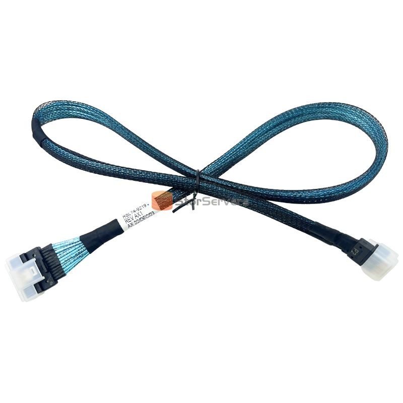 NVMe data cable SFF 8654 8x to SFF 8654 4x x2